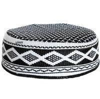 Topi Sholat Muslim Bulat Modis Berkualitas Tinggi Langsung dari Pabrik, Kufis, MOQ Rendah, Topi Islami Arab Muslim