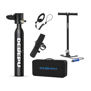 Réservoir <span class=keywords><strong>d</strong></span>'air de plongée sous-marine en aluminium à haute pression de 0,5 L, équipement <span class=keywords><strong>d</strong></span>'<span class=keywords><strong>oxygène</strong></span> respiratoire DOT avec adaptateur rechargeable et pompe à main - Product Image 4