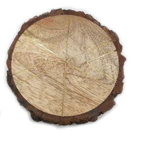 Sous-verres en bois naturel non fini, artisanat en écorce, écologiques, antidérapants, classiques, pour la maison, usage commercial, décoration de mariage, centre de table - Product Image 2