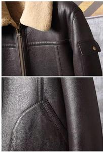 แจ็กเก็ตหนังวัสดุนิ่มแจ็กเก็ตหนังสำหรับฤดูหนาวสีแตกต่างกัน - Product Image 4