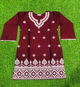 Últimas mujeres Kurti en venta al por mayor señoras pakistaníes Kurti señoras de alta calidad invierno Doria algodón Top cosas de invierno - Product Image 3