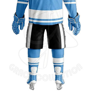 New Style Good Quality Printed Ice Hockey Uniform Sets with Customizable Size Breathable Fabric <b>Waterproof</b> & Quick Dry for Men - Product Image 6