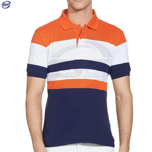 Chemises polo pour hommes avec logo personnalisé Chemise homme de luxe de haute qualité Polo Sportswear à manches courtes 100% polyester et coton - Product Image 1