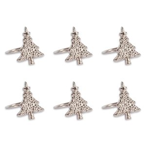 Meilleure vente anneau de serviette de conception d'arbre de Noël en métal pour l'événement et le dîner de fête au meilleur prix - Product Image 3