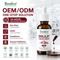 Rainwood OEM Healthcare, Gotas Líquidas de Shilajit del Himalaya, Suplemento Alimenticio de Shilajit, Vitaminas en Gotas Líquidas de Shilajit