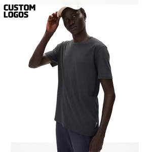 Camiseta de algodón 100% para hombre, camiseta gráfica clásica, camisetas suaves y cómodas para hombre, camiseta con logotipo de guión, camiseta grande y alta - Product Image 1