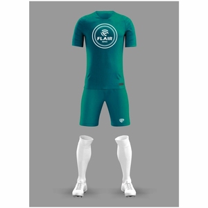 Best Quality 100% Polyester Soccer Jersey Custom Design Short Front Automated Cutting Breathable Comfort OEM Service Available - Product Image 2
