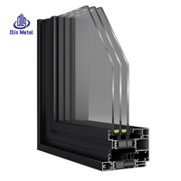 Fenêtres à double vitrage à glissière en bois recouvert d'aluminium de type maison passive nordique, écoénergétiques, insonorisées, triple vitrage, fenêtre à battants