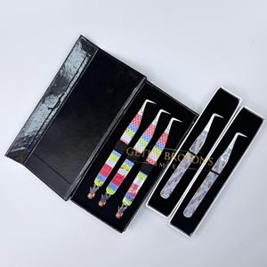 Pinzas para Pestañas GETUP BROSONS IMPEX de 90 Grados con Diseño de Personajes en Papel, Recubrimiento Plateado, Acero Inoxidable, Punta Lisa y Antimagnéticas - Product Image 5