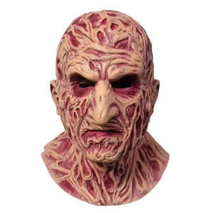 Máscara de Freddy Krueger para Halloween, Accesorio de Disfraz de Zombie para Fiestas y Festivales, Máscara de Terror de Látex y Fieltro - Product Image 1