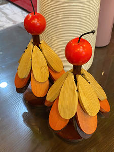 Handmade Wooden Tree <b>Coaster</b> from Vietnam Using Natural Wood Grain Material for <b>Drinks</b> Placement Simple Home Decor - Product Image 6