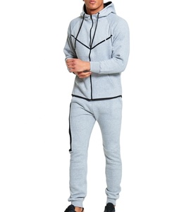 Último personalizado hombres elegante Panel Zip through polar chándal al por mayor de lujo impreso ropa deportiva de invierno - Product Image 3
