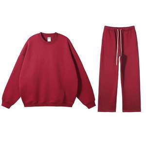 Dernier logo personnalisé Fabricant de survêtement à fermeture éclair Survêtement évasé de haute qualité Survêtement personnalisé pour hommes 100% coton lavé à l'acide - Product Image 2