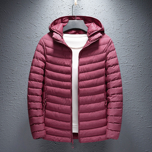 Vestes hybrides légères personnalisées pour hommes Vêtements de fitness en gros Manteau thermique de randonnée et de course isolé Fermeture à glissière - Product Image 4