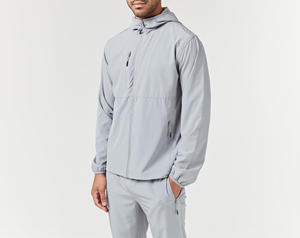 Venta al por mayor de ropa deportiva de fitness diseño personalizado ligero lavado ácido con capucha y pantalones de chándal conjunto de chándal acampanado para los hombres - Product Image 4