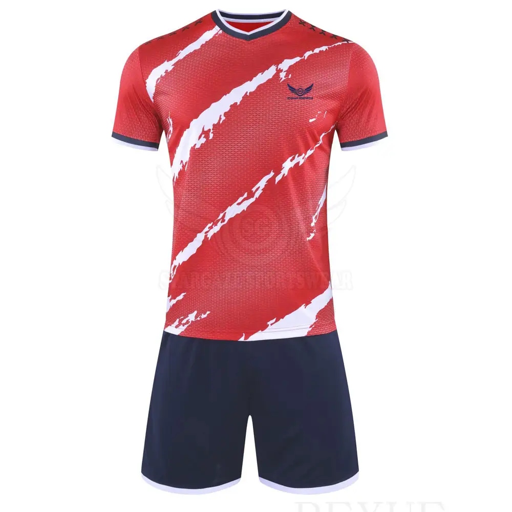 Precio barato ropa sublimada nuevo diseño uniforme de fútbol personalizado 2023 Camisetas de ropa de fútbol Venta caliente uniformes de fútbol baratos