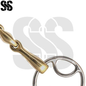 Bozales de equitación de acero inoxidable de doble articulación con anillo suelto de alta calidad, duraderos y cómodos para el caballo, a precio mayorista. - Product Image 4