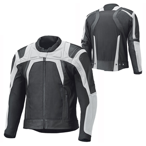 Blousons de moto en cuir pour hommes Blousons imperméables pour la course automobile Blouson en cuir véritable style moto pour hommes - Product Image 3