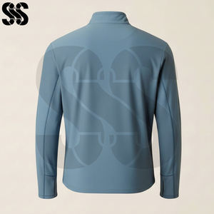 Haut de base pour l'équitation classique pour homme, 1/4 de zip, manches longues, pour l'équitation à cheval, séchage rapide, léger, respirant, polyester/spandex - Product Image 6