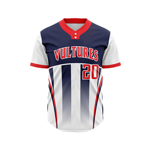 Camisetas de Béisbol Personalizadas de Alta Calidad a Precio de Mayoreo, Transpirables, con Nombre/Número Impreso, Dos Botones, 100% Poliéster - Product Image 1