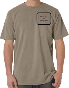 เสื้อยืดผู้ชายคลาสสิกคุณภาพสูงเสื้อยืดธรรมดาสำหรับพิมพ์ลายเสื้อยืดผ้าฝ้าย100% จากบังคลาเทศ - Product Image 1