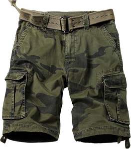 Trendy <b>Men</b> <b>Camo</b> Cargo <b>Shorts</b> Wholesale Ready Customizable Branding Durable Fabric for Clothing Businesses - Product Image 1