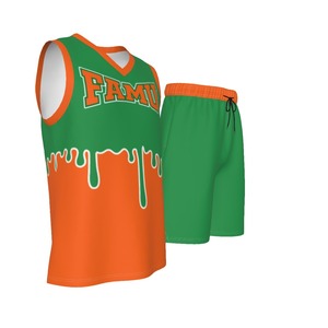Maillot de basket-ball léger et short pour homme GameDay Greats Green Florida A & M Rattlers - Product Image 2