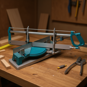 Scie à onglet Perfect III, longueur de lame 550 mm, hauteur de coupe 120 mm, longueur de table 400 mm, en fonte/acier moulé sous pression pour le travail artisanal - Product Image 3