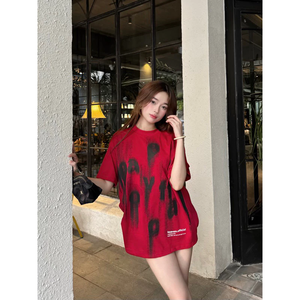 ODM OEM Floral T-<b>Shirt</b> Custom Size Loose Fit Short Length Embroidered Over-sized for Teenagers Made Vietnam for Man and Women - Product Image 3