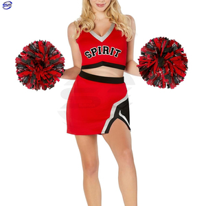 New Stock Uniformes de porristas para mujeres Buen diseño Vestidos de porristas para Niñas para equipos Jóvenes Tamaño OEM Conjuntos impresos sublimados - Product Image 1