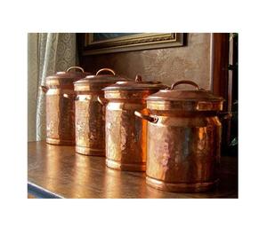 Recipiente de cobre puro de diseño antiguo hecho a mano, Juego de 3 con calidad extra al mejor precio, solo para uso doméstico plano - Product Image 4