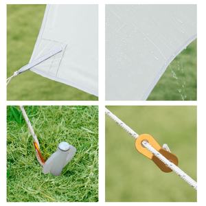 Tente de camping en toile Oxford imperméable de grande <span class=keywords><strong>taille</strong></span>, résistante, pour l'été, 3000 mm+, auvent portable d'extérieur, piquets, événements, camping en groupe - Product Image 3