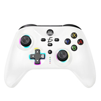 ELE-GATE Dual Pad RGB Illuminated Wireless Joystick BT Controller dengan Tombol yang Dapat Diprogram Kompatibel dengan untuk untuk