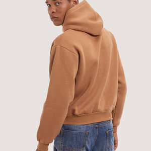 Última Venta caliente Hombres Boxy Fit Sudadera con capucha en blanco Logotipo personalizado Nueva moda Ropa de calle Sudaderas con capucha térmicas - Product Image 4