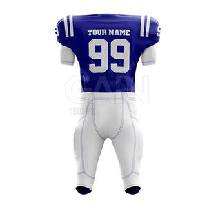 Tenues de football américain à manches courtes respirantes pour adultes, personnalisables, MOQ faible, haute qualité, uniformes d'équipe pour hommes - Product Image 3