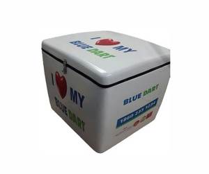 Grandes boîtes de queue de moto rouges en fibre de verre personnalisables nouveau style pour la livraison d'aliments chauds et de vélos - Product Image 2