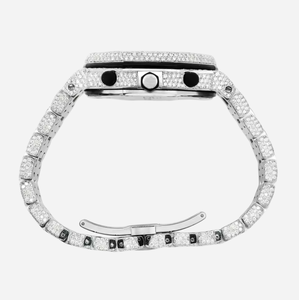 Montre de luxe avec testeur de diamants, personnalisée, en moissanite, couleur D, VVS, sertie de pierres, mouvement à quartz analogique ETA, style hip-hop pour hommes - Product Image 3