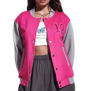 แจ็กเก็ตเลตเตอร์แมนสำหรับผู้หญิงแจ็คเก็ตสไตล์ใหม่ทนทานระบายอากาศได้ดี - Product Image 1