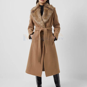 Nuevo Diseño, Abrigos Largos y Delgados para Mujer al por Mayor, Abrigo de Gabardina Cruzado, Ropa de Moda de Invierno para Mujer - Product Image 3