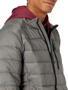Chaqueta impermeable a prueba de viento Color sólido Invierno Cálido Chaqueta acolchada Chaqueta para hombre - Product Image 4