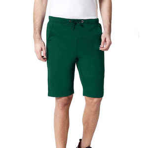 Short en molleton de coton décontracté pour hommes en gros de haute qualité motif solide cordon de serrage personnalisé pour la course à pied, le sport et le fitness - Product Image 1