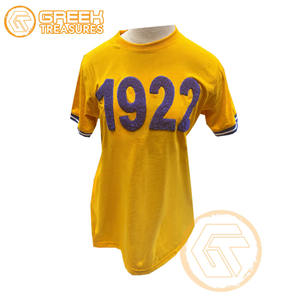 เสื้อยืดผู้หญิง Sigma Gamma Rho แบบสั่งทำพิเศษ เสื้อผ้าสำหรับชมรมนักศึกษาหญิง ฤดูร้อน ผ้าฝ้ายเจอร์ซีย์คุณภาพสูง เป็นมิตรกับสิ่งแวดล้อม ไม่หดตัว - Product Image 6