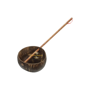 Cuchara para Servir Agua de Coco Hecha a Mano con Cangila de Coco Natural, Suministro al por Mayor - Product Image 1