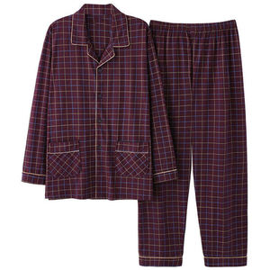 Conjunto de pijamas para hombre, camisones personalizados para niño, conjuntos de pijamas transpirables, ropa de descanso de manga larga para hombre, ropa de casa, satén de seda para hombre - Product Image 4