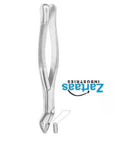 Pince d'extraction en acier inoxydable de haute qualité troisième molaire supérieure fig 210H Fabricant et exportateur - Product Image 2