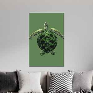 ผ้าใบพิมพ์ลายคนรักเต่าสุดหรู - ของตกแต่งผนังสไตล์โมเดิร์น ห่อหุ้มอย่างดี - Product Image 1