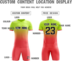 Venta al por mayor 100% de nailon transpirable ropa de fútbol diseño personalizado y tamaño OEM entrenamiento de fútbol uniformes en blanco - Product Image 2