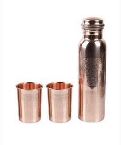 ขวดทองแดงความจุ1ลิตรดีไซน์แบบทุบอุปกรณ์ดื่มอเนกประสงค์ที่หรูหรามีประโยชน์ต่อสุขภาพ - Product Image 6