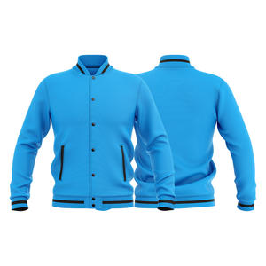 Veste bomber de baseball formelle de haute qualité W4G, patchwork, design personnalisé, broderie, col rond, livraison rapide sans frais de douane - Product Image 4