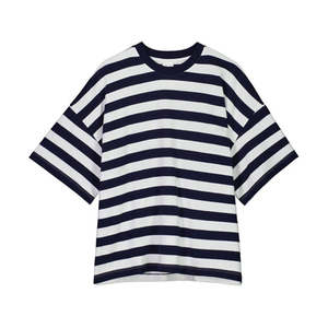 Camiseta de Algodón de Manga Corta para Mujer, Nuevo Diseño, Logotipo Personalizado, Camisetas Modernas para Mujer, Camiseta Cuadrada de Algodón Lisa - Product Image 6